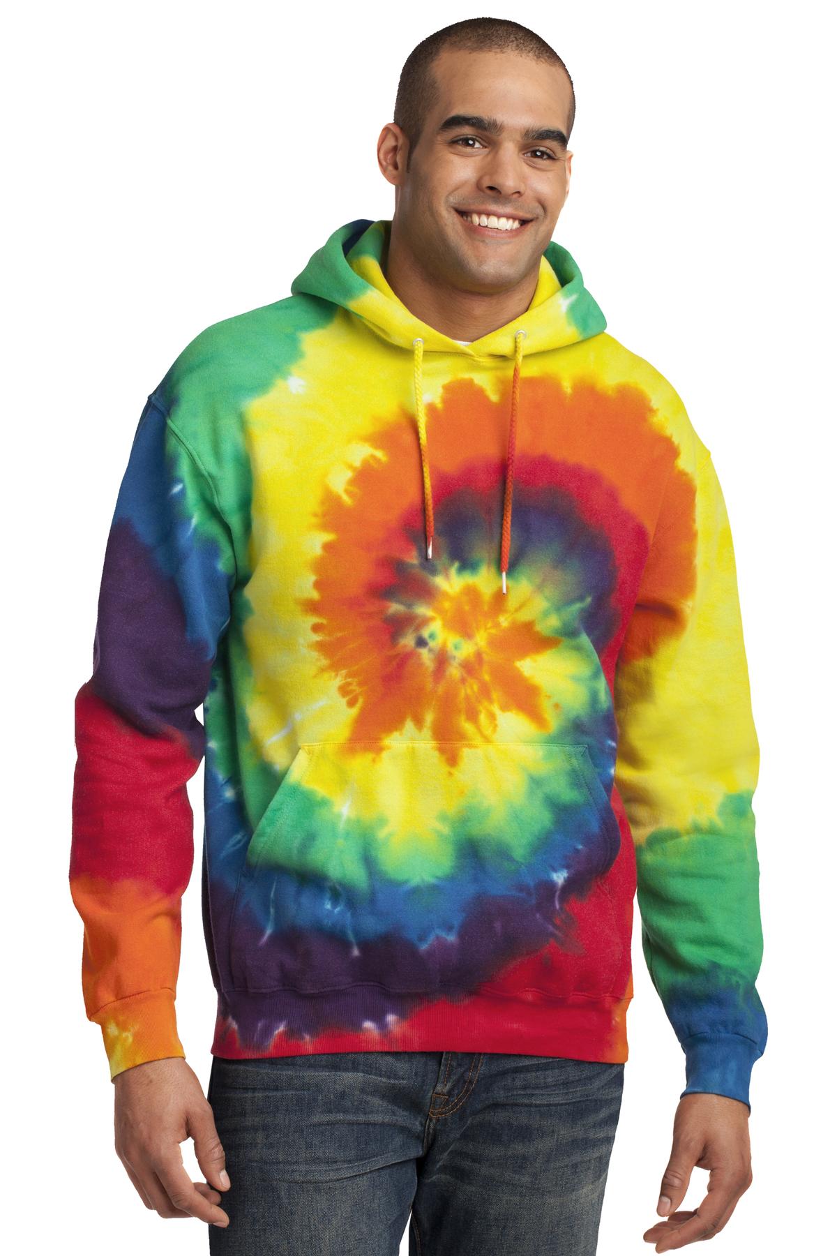 Port & Company® Tie-Dye Pullover Hooded Sweatshirt. PC146