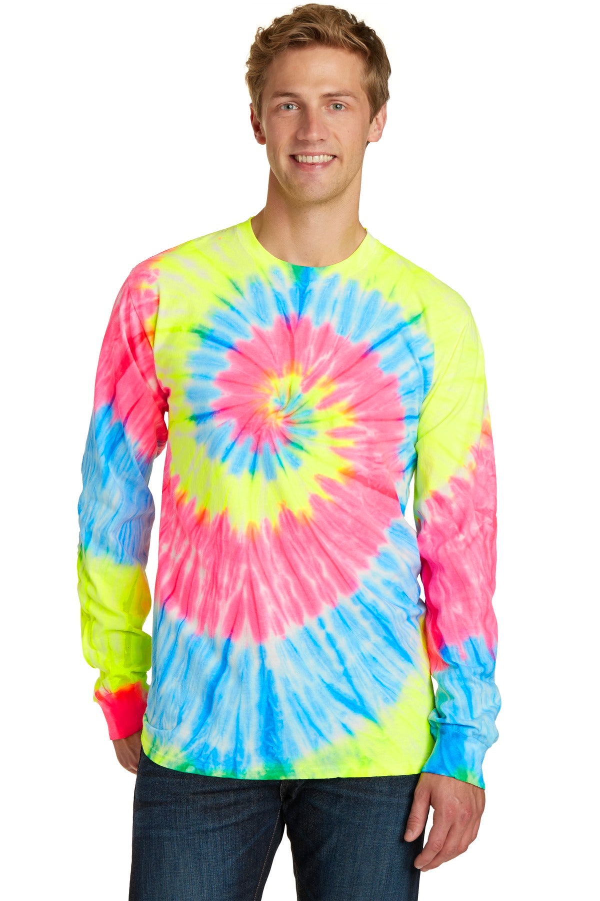 Port & Company® Tie-Dye Long Sleeve Tee.  PC147LS