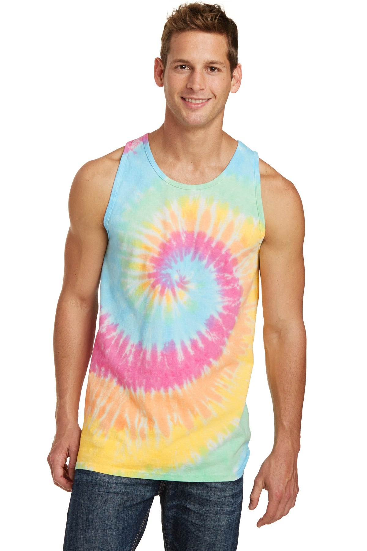 Port & Company® Tie-Dye Tank Top.  PC147TT