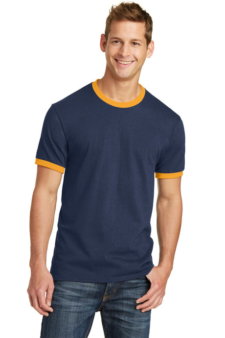 Port & Company® Core Cotton Ringer Tee.  PC54R