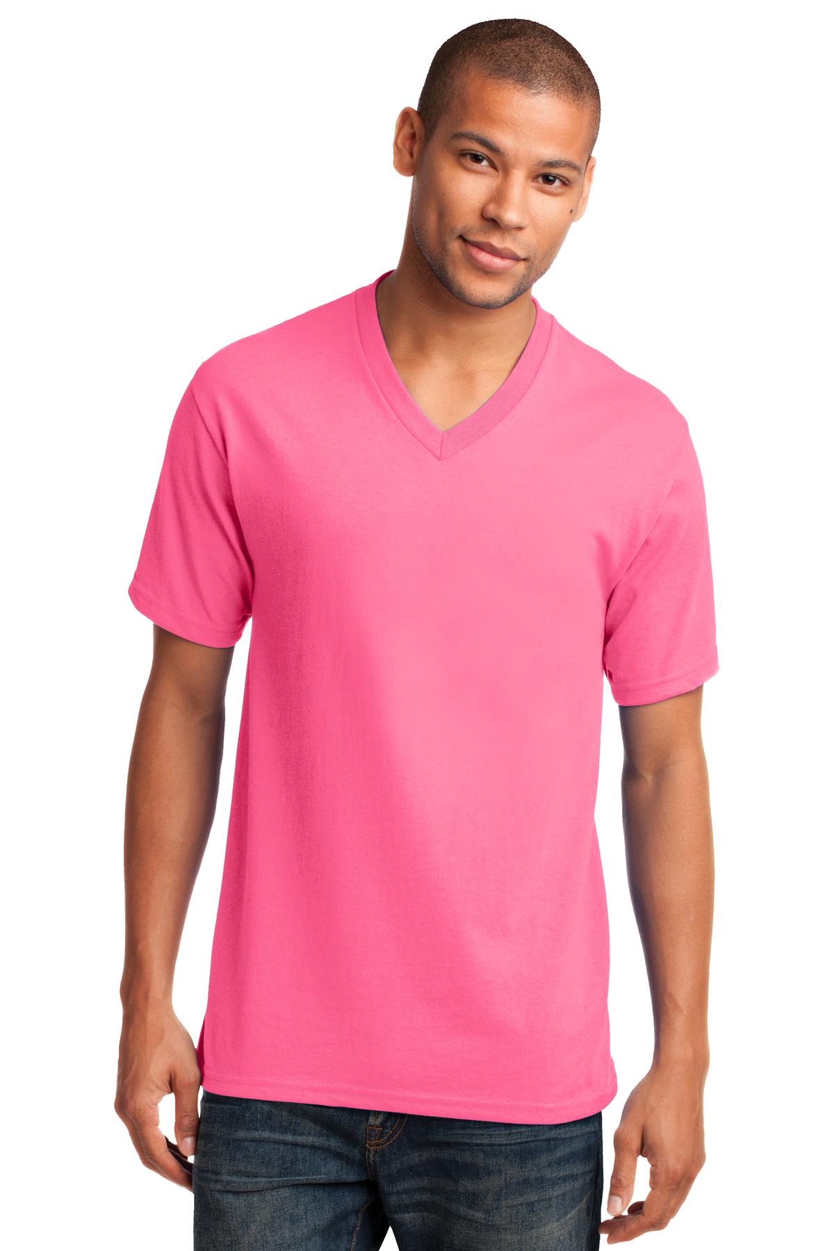 Port & Company® Core Cotton V-Neck Tee. PC54V