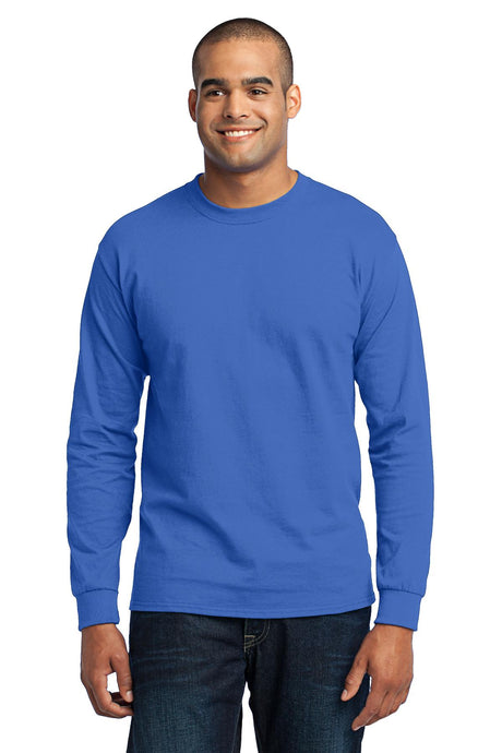 Port & Company® Tall Long Sleeve Core Blend Tee. PC55LST