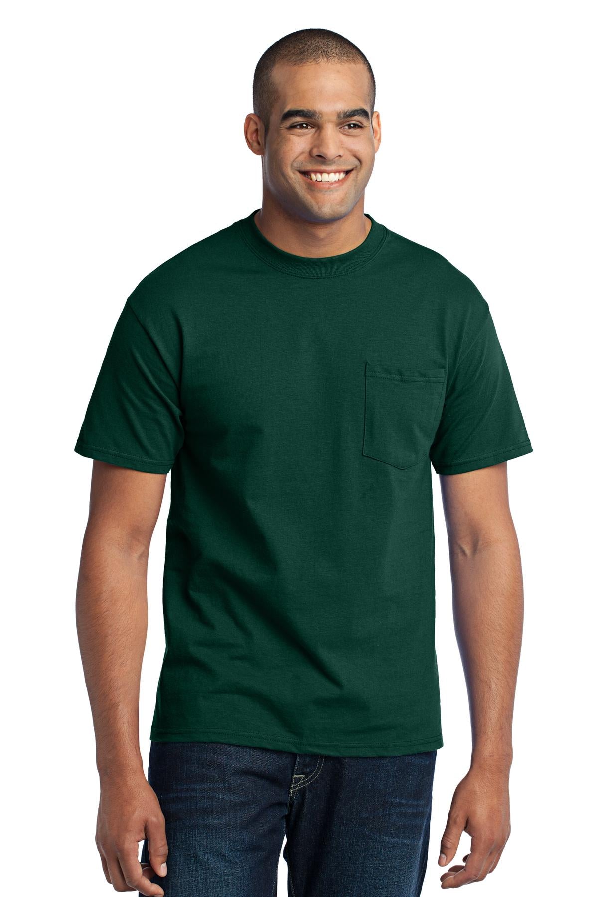 Port & Company® Tall Core Blend Pocket Tee. PC55PT