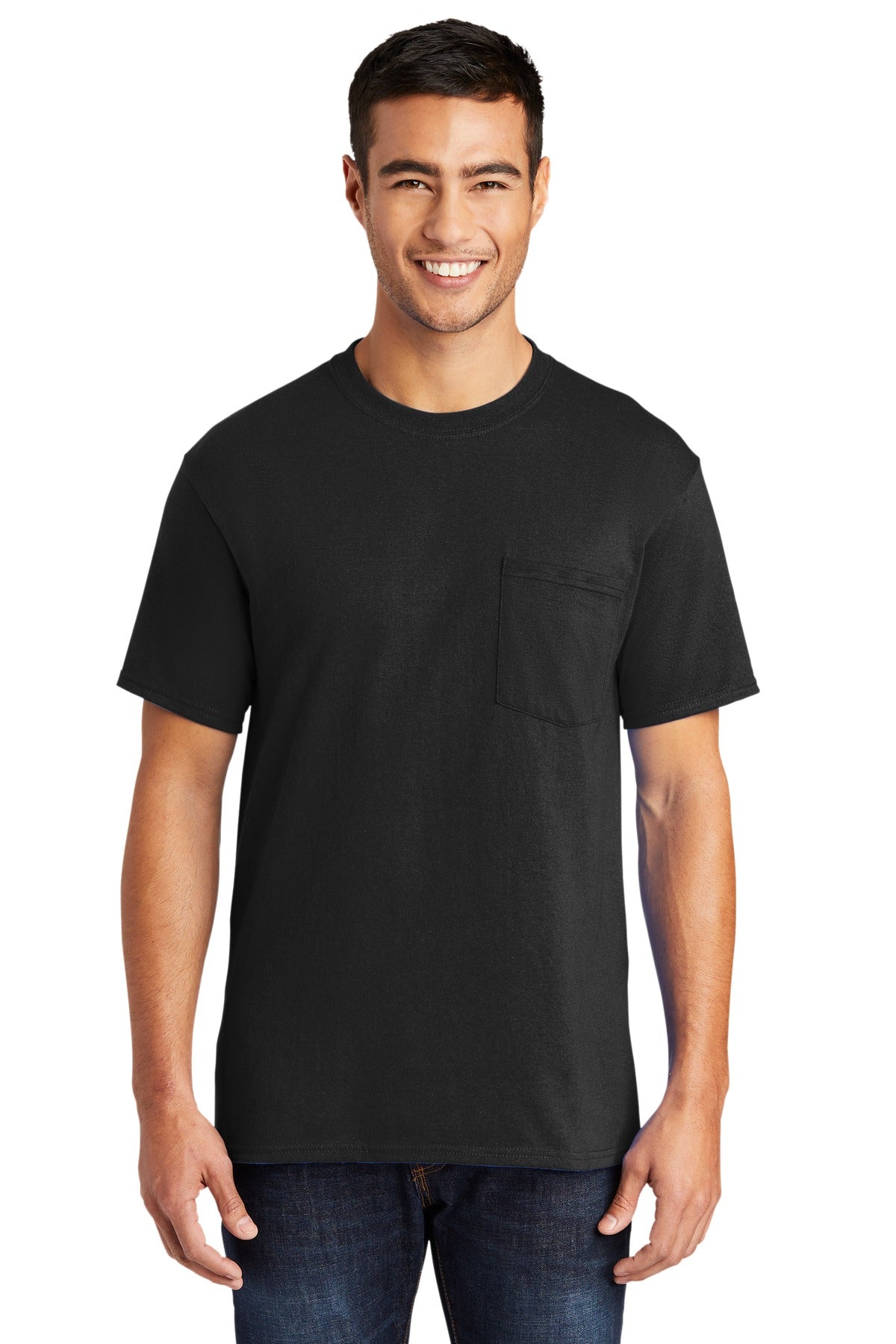 Port & Company® Tall Core Blend Pocket Tee. PC55PT