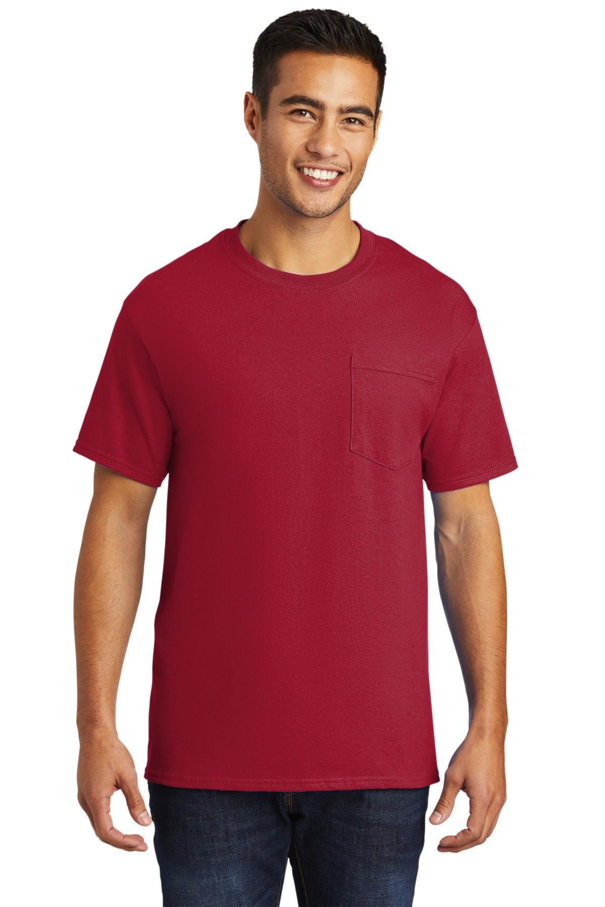 Port & Company® - Tall Essential Pocket Tee. PC61PT