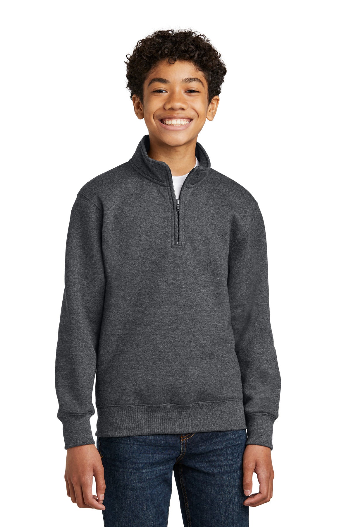 Port & Company® Youth Core Fleece 1/4-Zip Pullover Sweatshirt PC78YQ