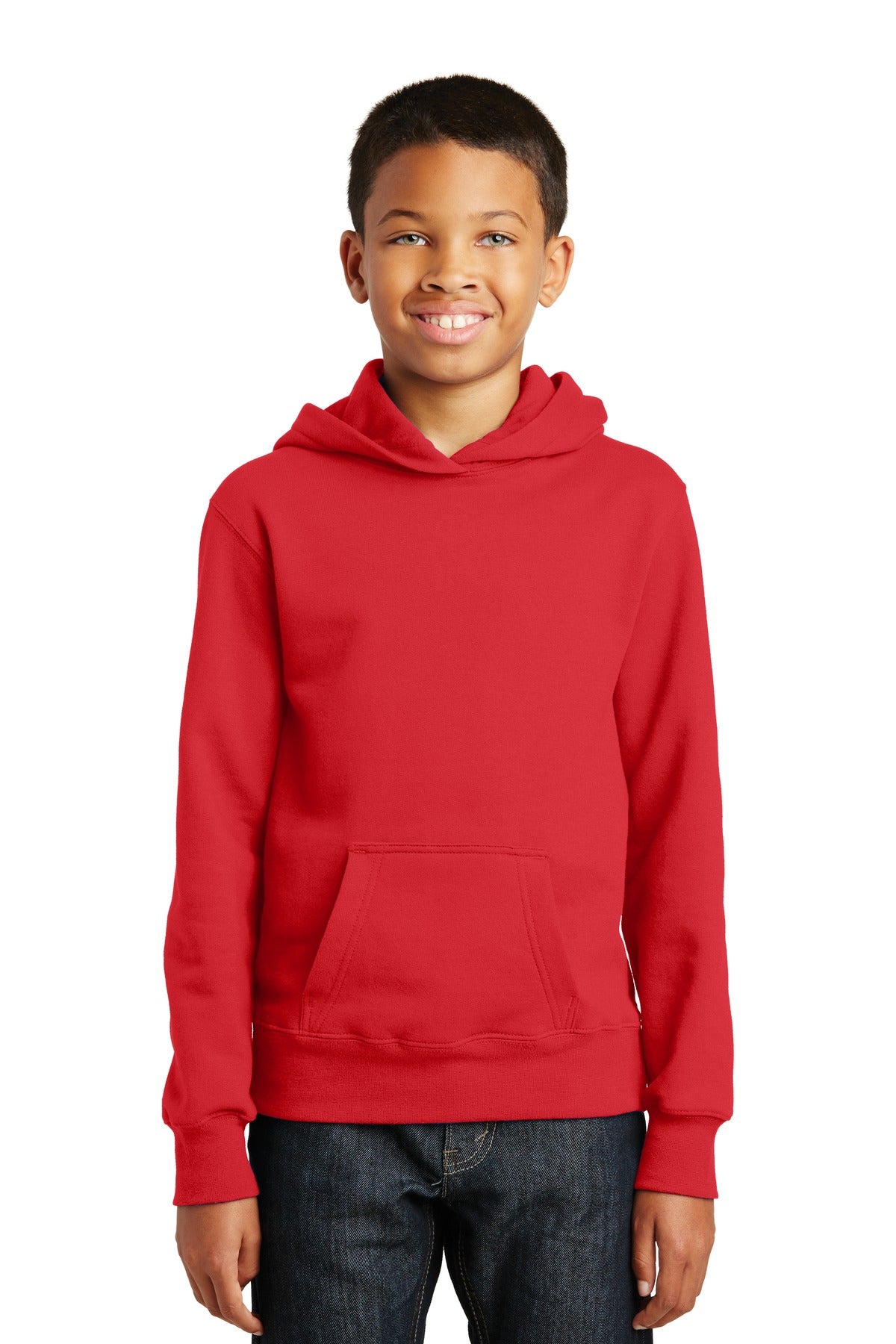 Port & Company® Youth Fan Favorite Fleece Pullover Hooded Sweatshirt. PC850YH