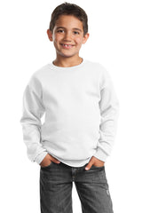 Port & Company® - Youth Core Fleece Crewneck Sweatshirt.  PC90Y