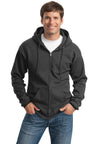 Port & Company® Tall Essential Fleece Full-Zip Hooded Sweatshirt. PC90ZHT