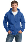 Port & Company® Tall Essential Fleece Full-Zip Hooded Sweatshirt. PC90ZHT