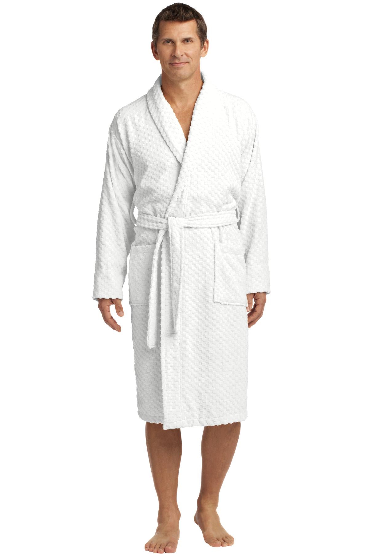 Port Authority® Checkered Terry Shawl Collar Robe. R103