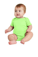 Rabbit Skins™ Infant Short Sleeve Baby Rib Bodysuit. RS4400