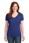 Hanes® Ladies Perfect-T Cotton V-Neck T-Shirt. S04V