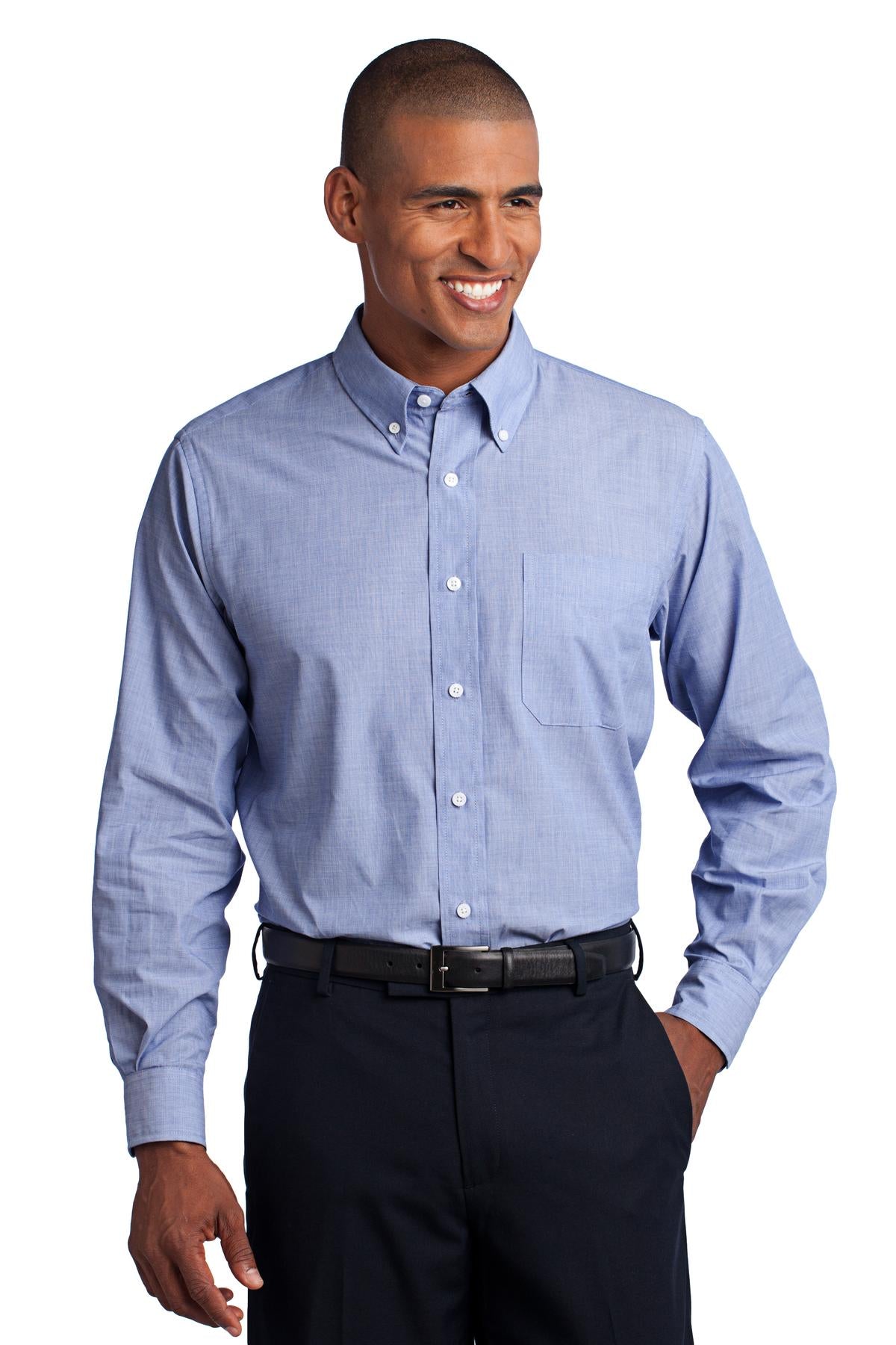 Port Authority® Tall Crosshatch Easy Care Shirt. TLS640