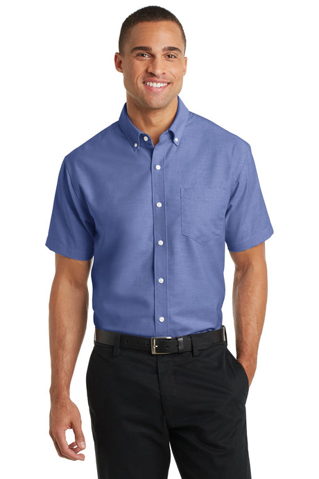 Port Authority® Short Sleeve SuperPro™ Oxford Shirt. S659