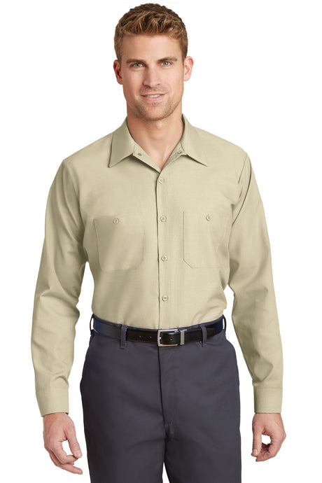 Red Kap® Long Size, Long Sleeve Industrial Work Shirt. SP14LONG