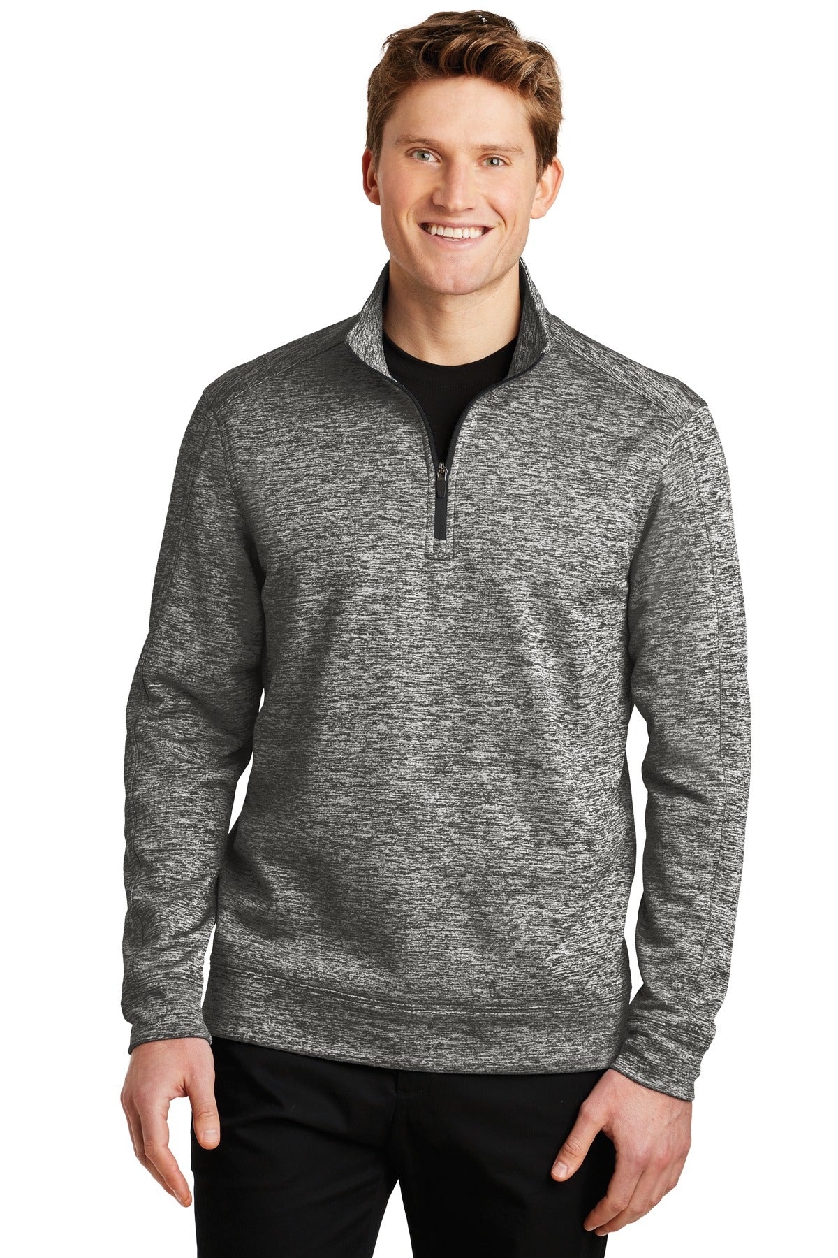 Sport-Tek® PosiCharge® Electric Heather Fleece 1/4-Zip Pullover. ST226