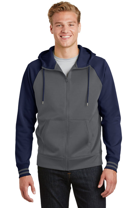 Sport-Tek® Sport-Wick® Varsity Fleece Full-Zip Hooded Jacket. ST236