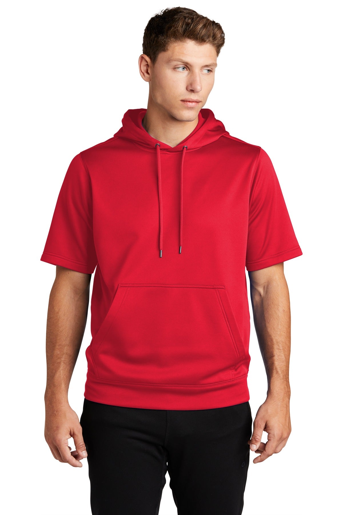 Sport-Tek ® Sport-Wick ® Fleece Short Sleeve Hooded Pullover. ST251