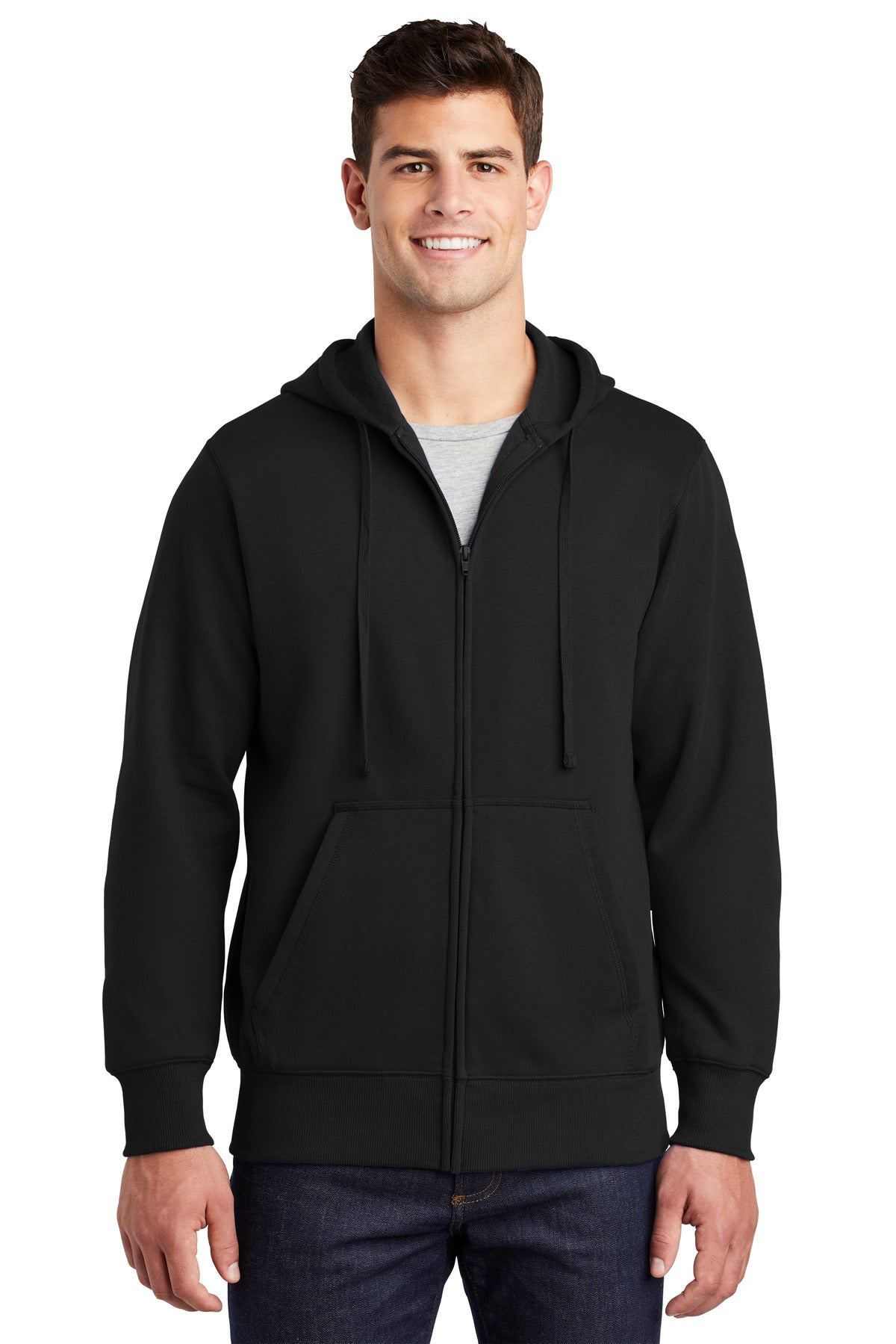 Sport-Tek® Full-Zip Hooded Sweatshirt. ST258