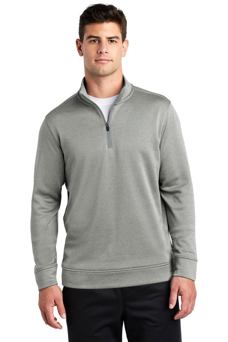 Sport-Tek ® PosiCharge ® Sport-Wick ® Heather Fleece 1/4-Zip Pullover. ST263