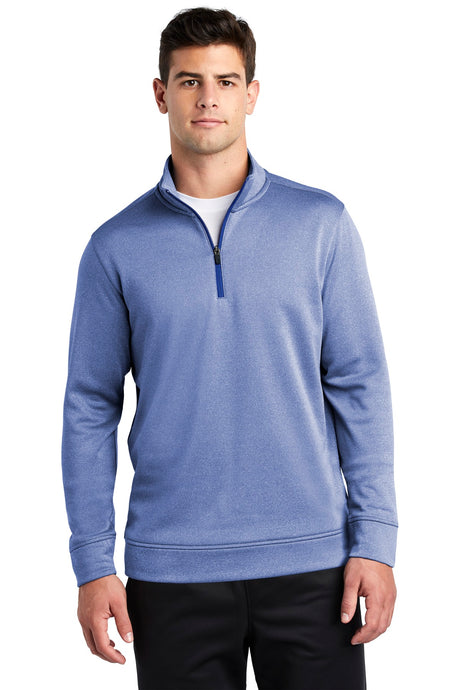 Sport-Tek ® PosiCharge ® Sport-Wick ® Heather Fleece 1/4-Zip Pullover. ST263