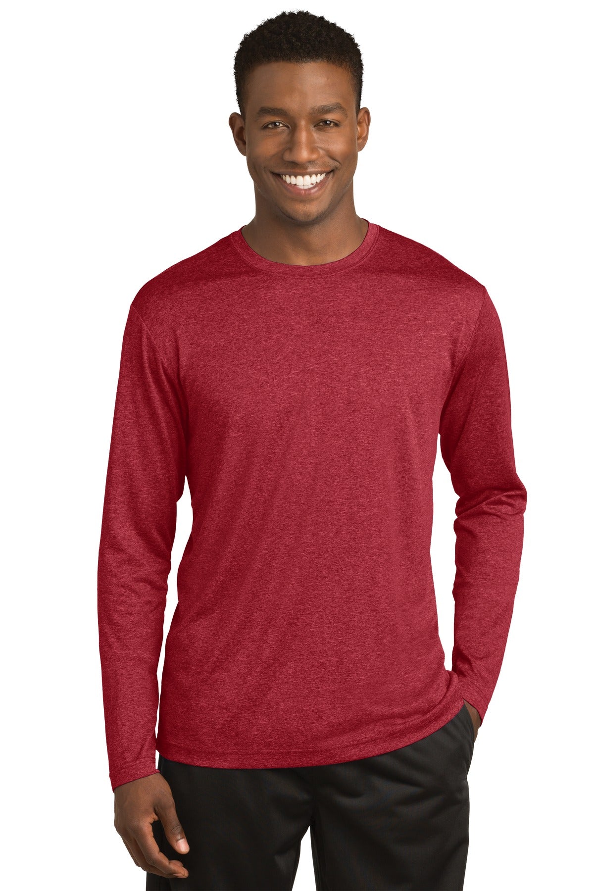 Sport-Tek® Long Sleeve Heather Contender™ Tee. ST360LS