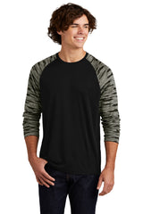 Sport-Tek® Drift Camo Colorblock Long Sleeve Tee ST376LS