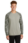 Sport-Tek® Drift Camo Colorblock Long Sleeve Tee ST376LS