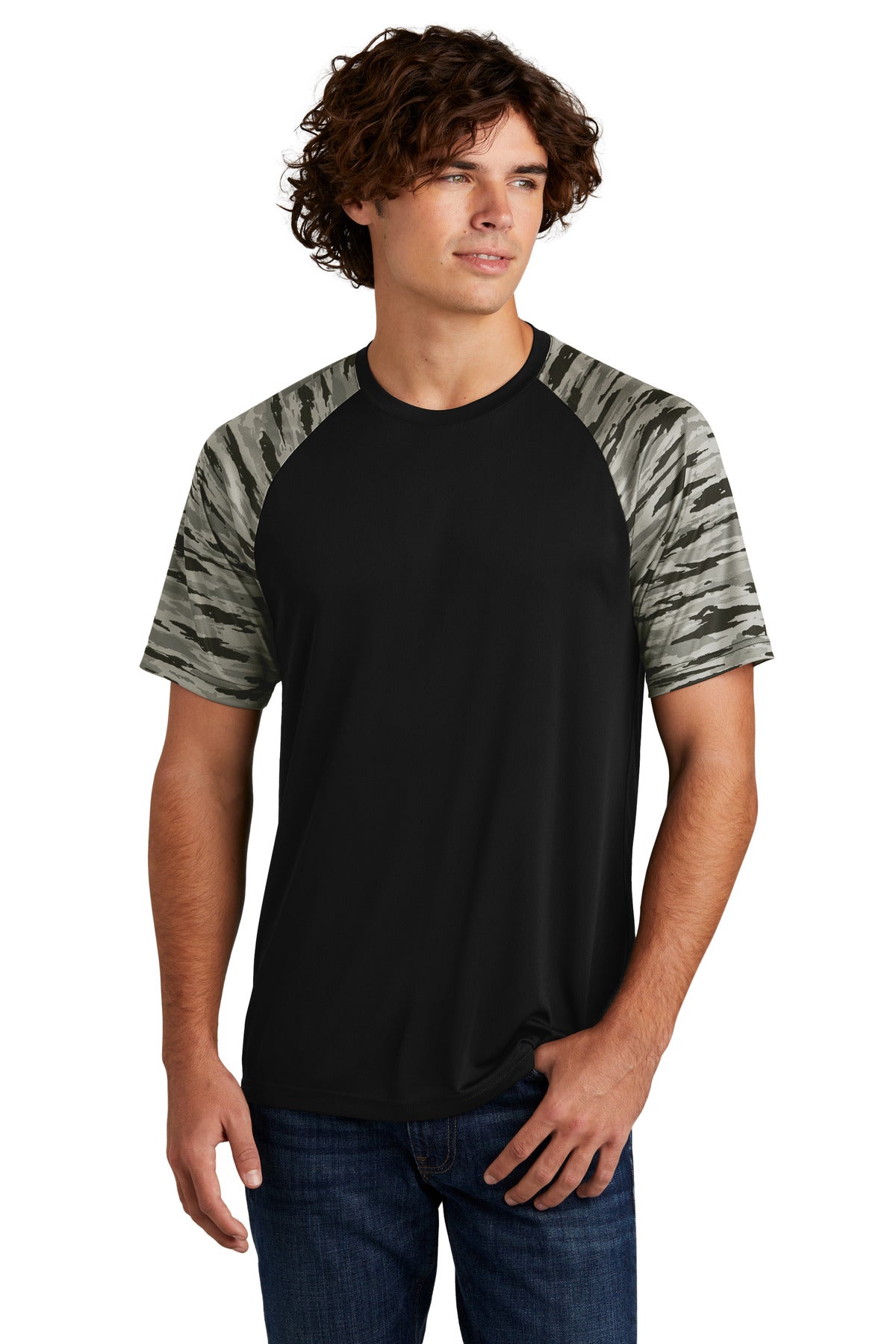 Sport-Tek® Drift Camo Colorblock Tee ST376