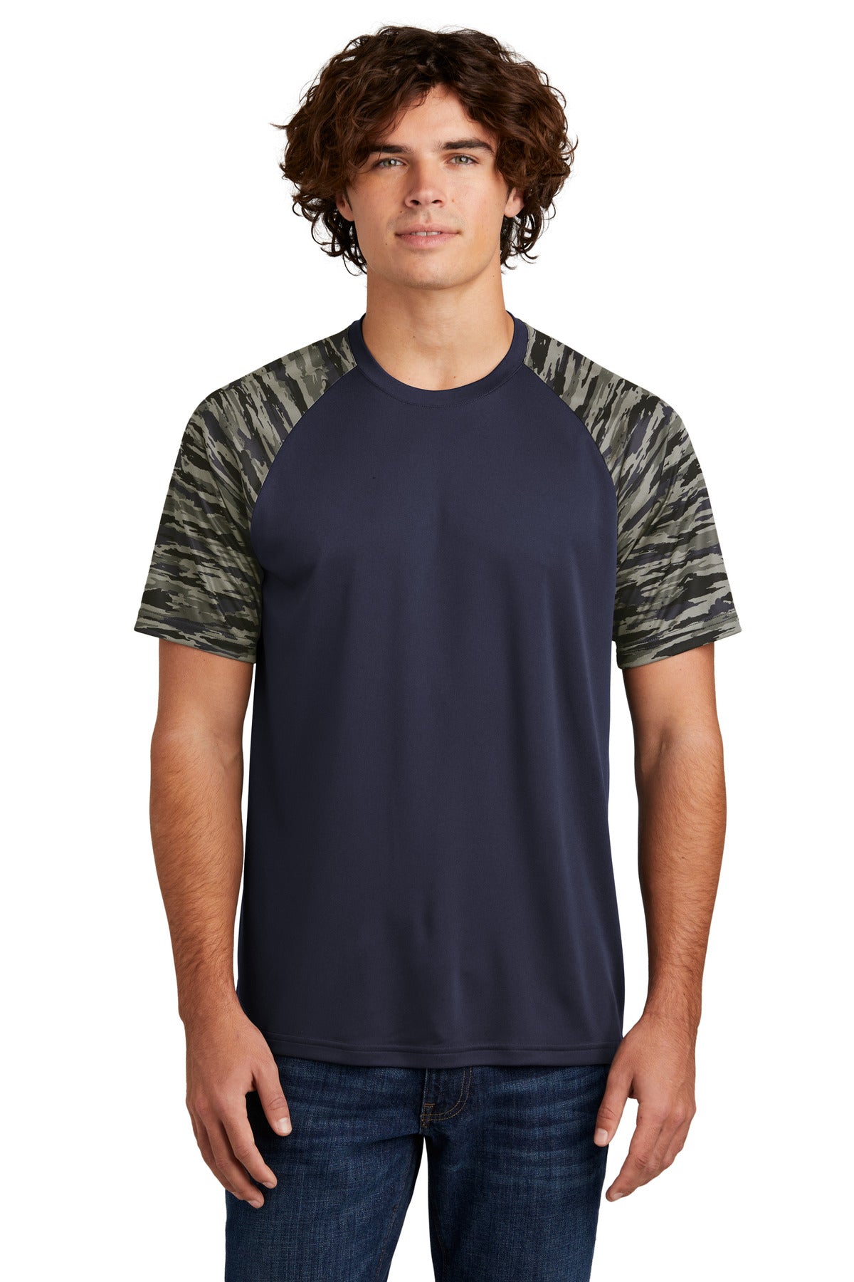 Sport-Tek® Drift Camo Colorblock Tee ST376