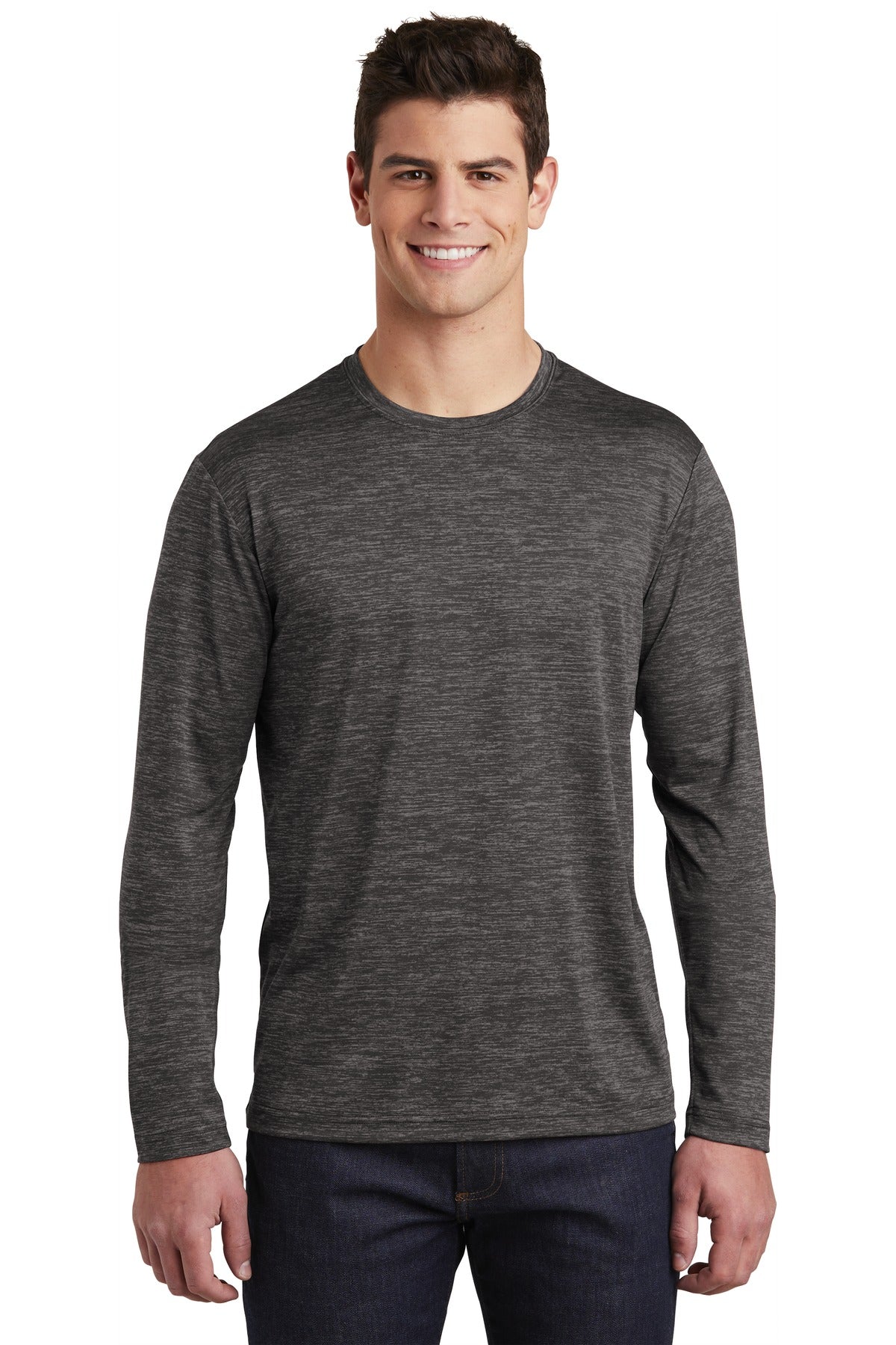 Sport-Tek ® PosiCharge ® Long Sleeve Electric Heather Tee. ST390LS