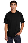 Sport-Tek ® PosiCharge ® Tri-Blend Wicking Short Sleeve Hoodie. ST404