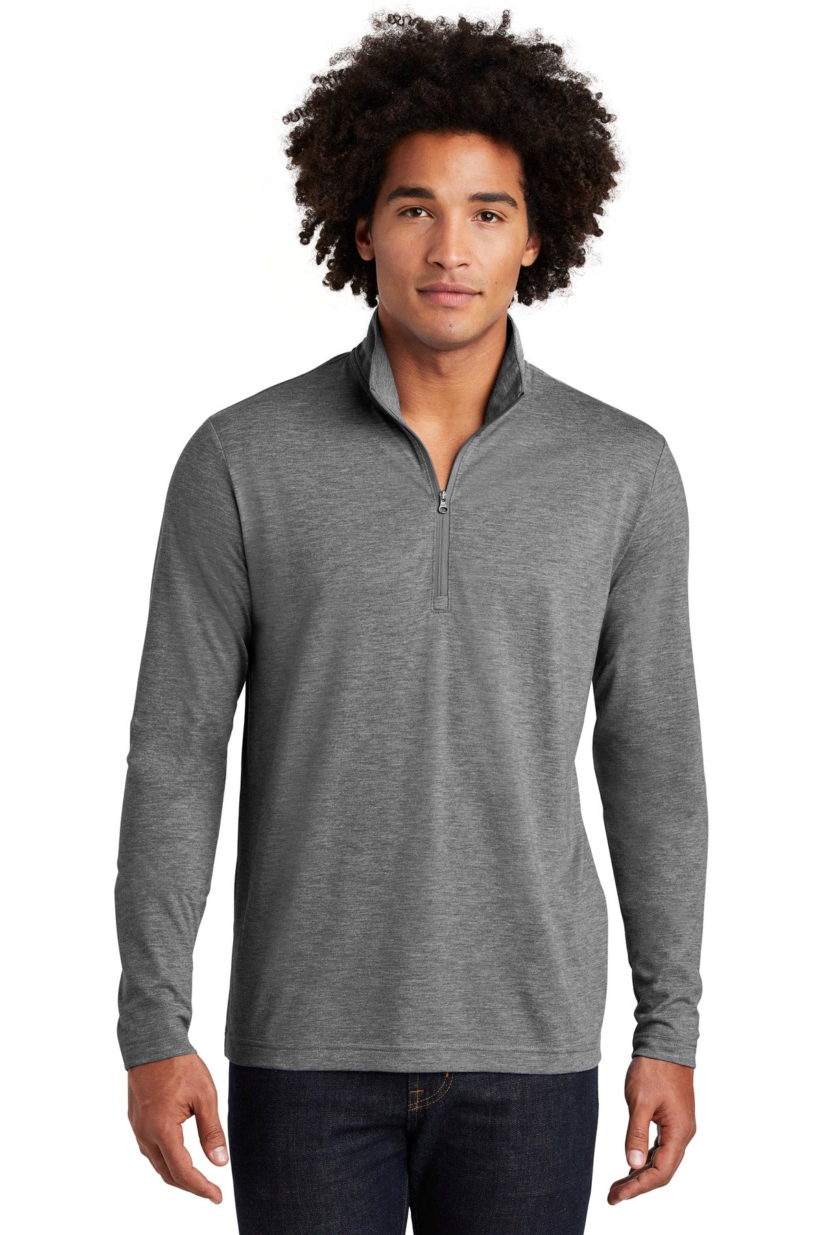 Sport-Tek ® PosiCharge ® Tri-Blend Wicking 1/4-Zip Pullover. ST407