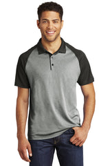 Sport-Tek ® PosiCharge ® RacerMesh ® Raglan Heather Block Polo. ST641