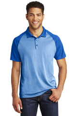 Sport-Tek ® PosiCharge ® RacerMesh ® Raglan Heather Block Polo. ST641