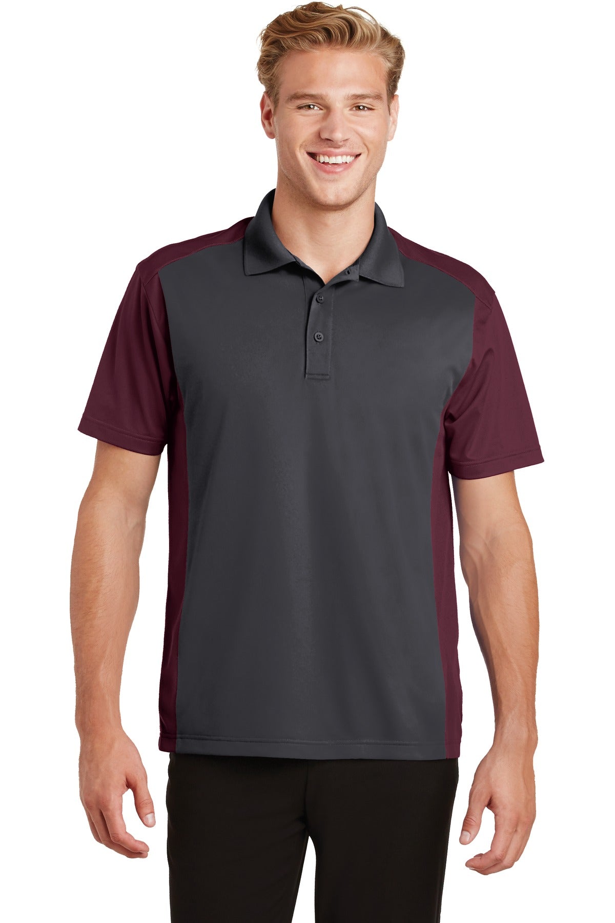 Sport-Tek® Colorblock Micropique Sport-Wick® Polo. ST652