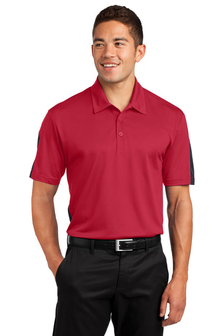 Sport-Tek® PosiCharge® Active Textured Colorblock Polo. ST695