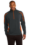 Sport-Tek® Sport-Wick® Stretch 1/2-Zip Colorblock Pullover. ST851