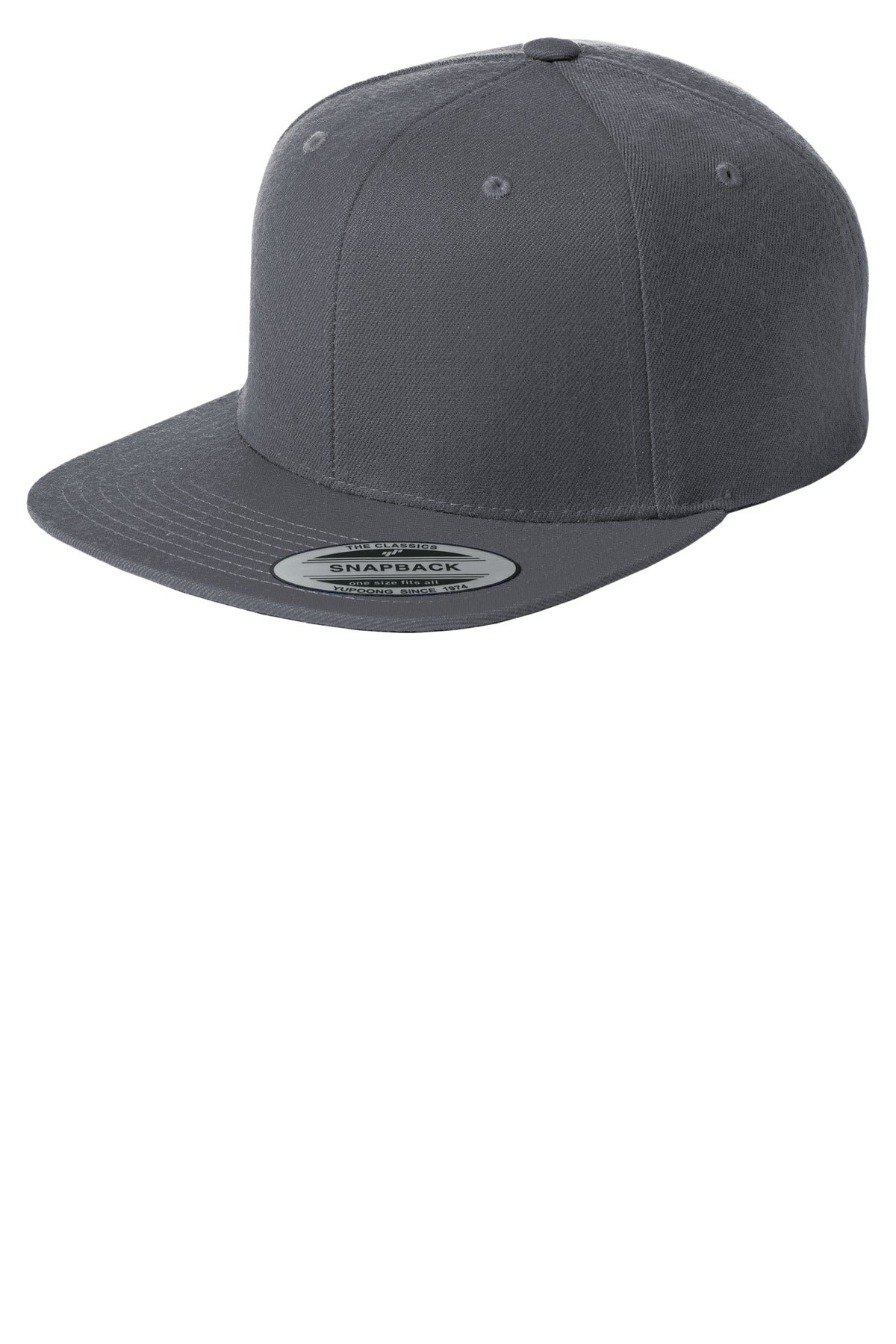 Sport-Tek® Yupoong® Flat Bill Snapback Cap. STC19