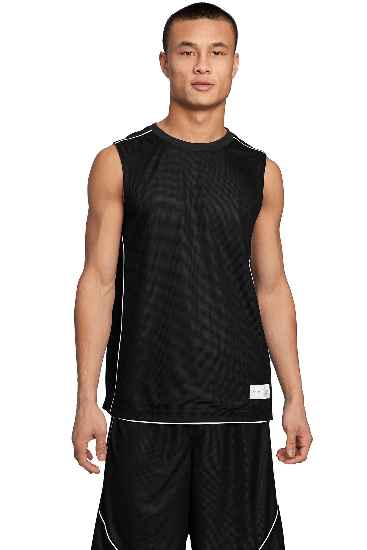 Sport-Tek® PosiCharge® Mesh Reversible Sleeveless Tee. T555