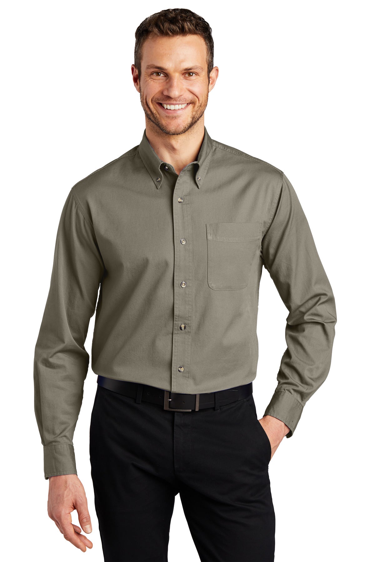 Port Authority® Tall Long Sleeve Twill Shirt.  TLS600T