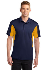 Sport-Tek® Tall Side Blocked Micropique Sport-Wick® Polo. TST655