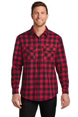 Port Authority® Plaid Flannel Shirt. W668