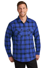 Port Authority® Plaid Flannel Shirt. W668