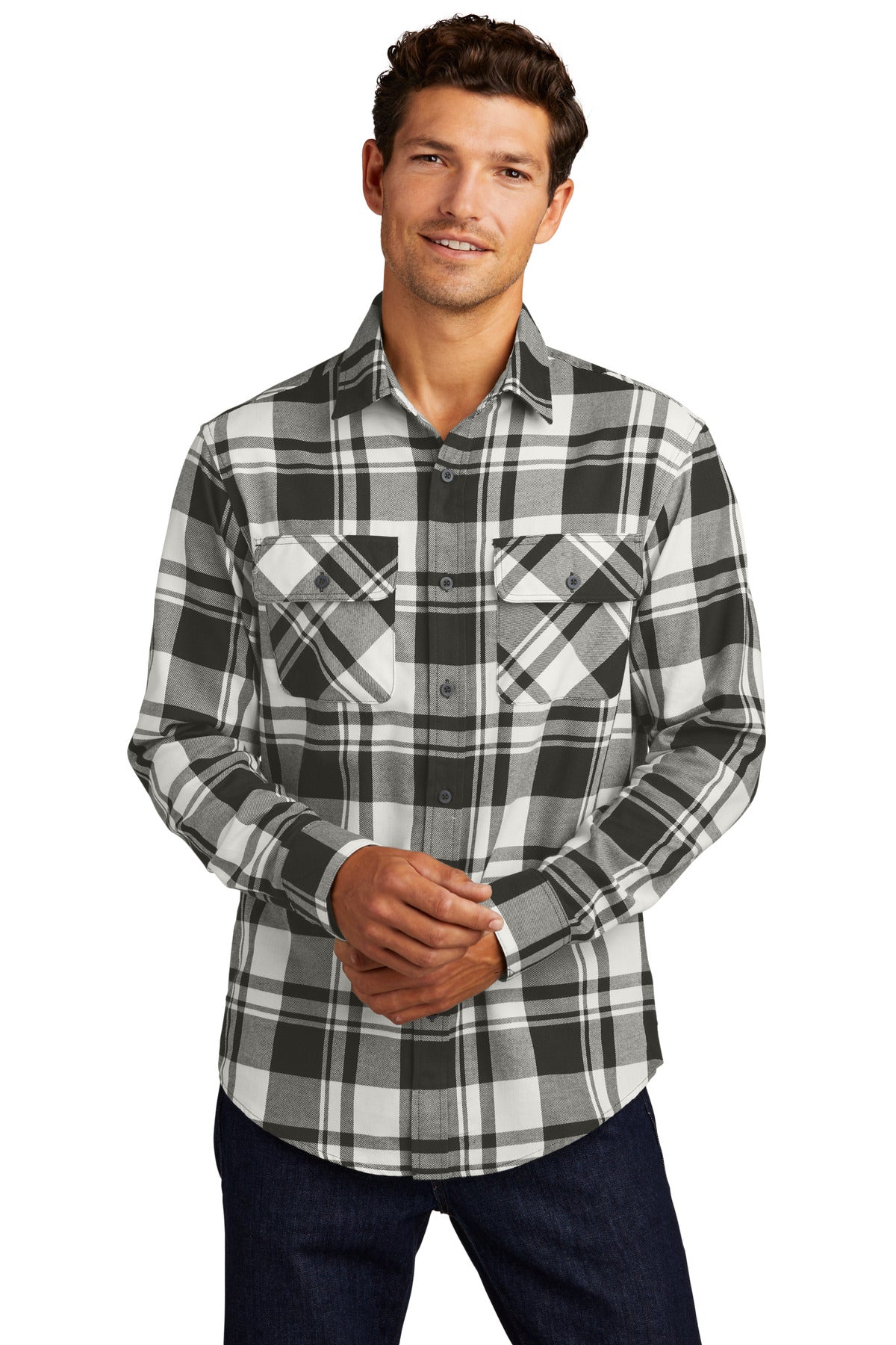 Port Authority® Plaid Flannel Shirt. W668