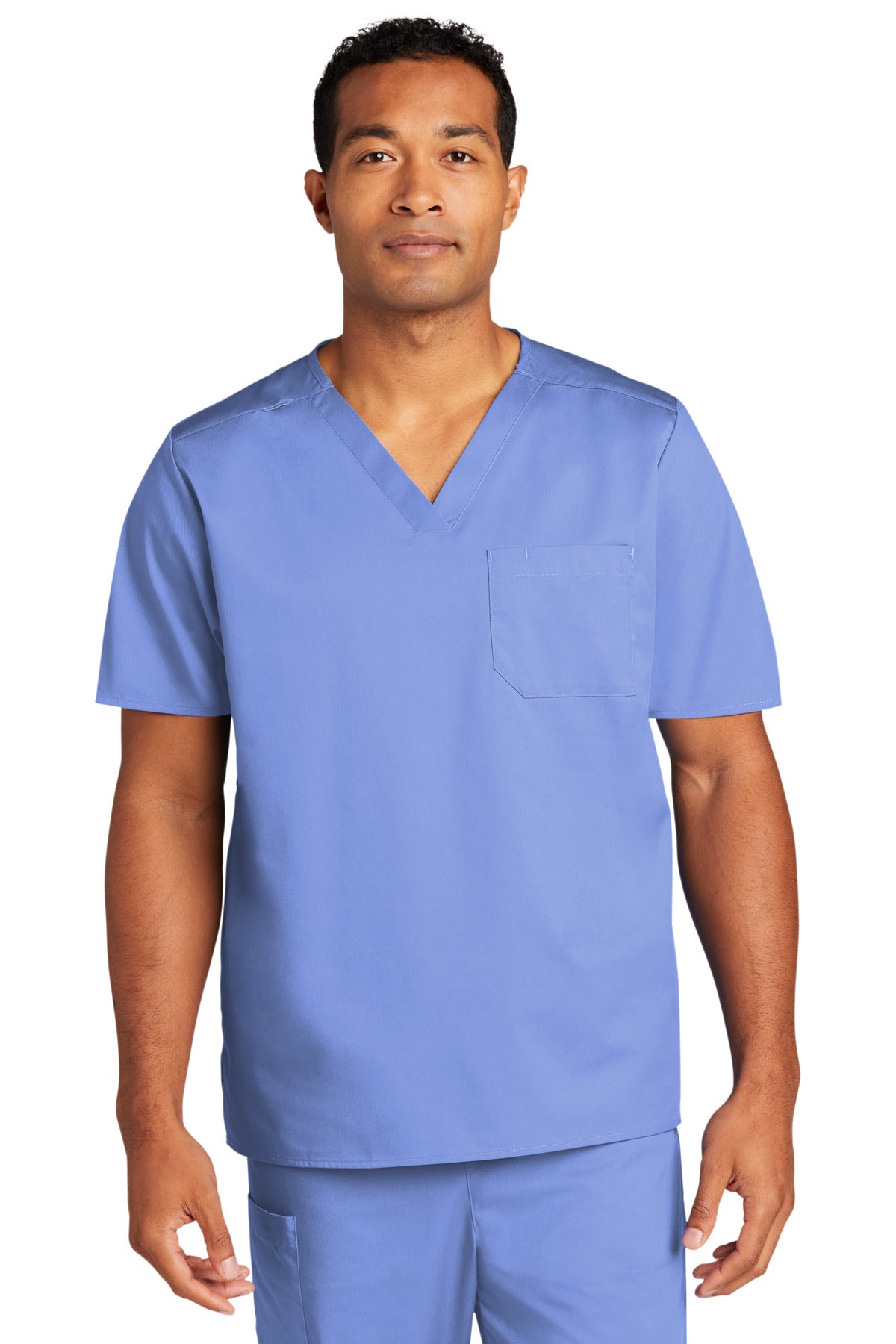 Wink™ Unisex WorkFlex™ Chest Pocket V-Neck Top WW3160