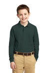 Port Authority® Youth Long Sleeve Silk Touch™ Polo.  Y500LS