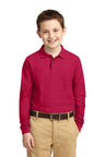 Port Authority® Youth Long Sleeve Silk Touch™ Polo.  Y500LS