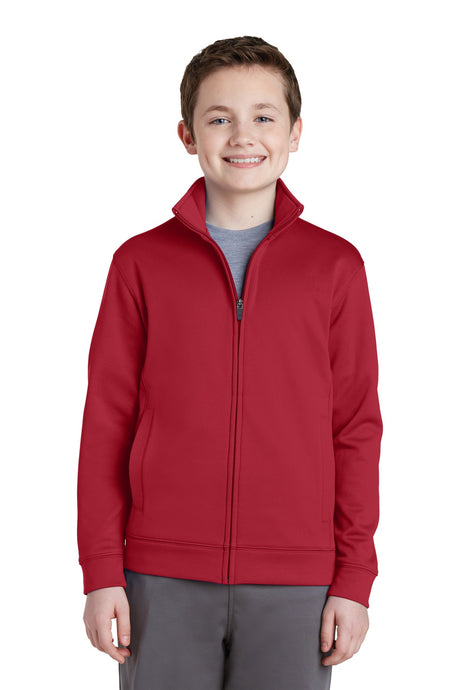 Sport-Tek® Youth Sport-Wick® Fleece Full-Zip Jacket.  YST241